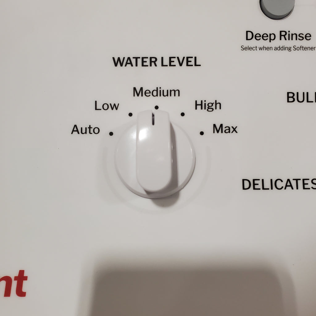 Hotpoint® 4.0 cu. ft. Capacity Washer with Cold Plus and Water Level Control HTW265ASWWW - Open Box and Hotpoint 6.2 cu. ft. Capacity Electric Dryer with Up To 120 ft. Venting and Shallow Depth 16183 - HTX26EASWWW - Scratch & Dent (Moderate)