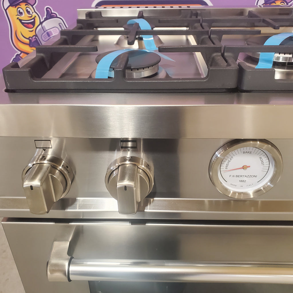 Pictures of Bertazzoni Professional Series 36 in. wide 5.9 cu. ft. Convection Gas Oven with 5 19,000 BTU Power Gas Burners MAST365GASXE - Open Box - Neu Appliance Outlet - Discount Appliance Outlet in Austin, Tx