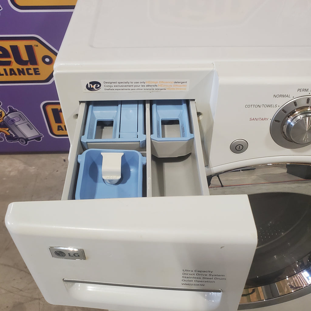 Pictures of LG White Stackable Front Load 4.5 Cu. Ft. Washer with Coldwash Technology and SenseClean System WM2233HW - Certified Refurbished - Neu Appliance Outlet - Discount Appliance Outlet in Austin, Tx