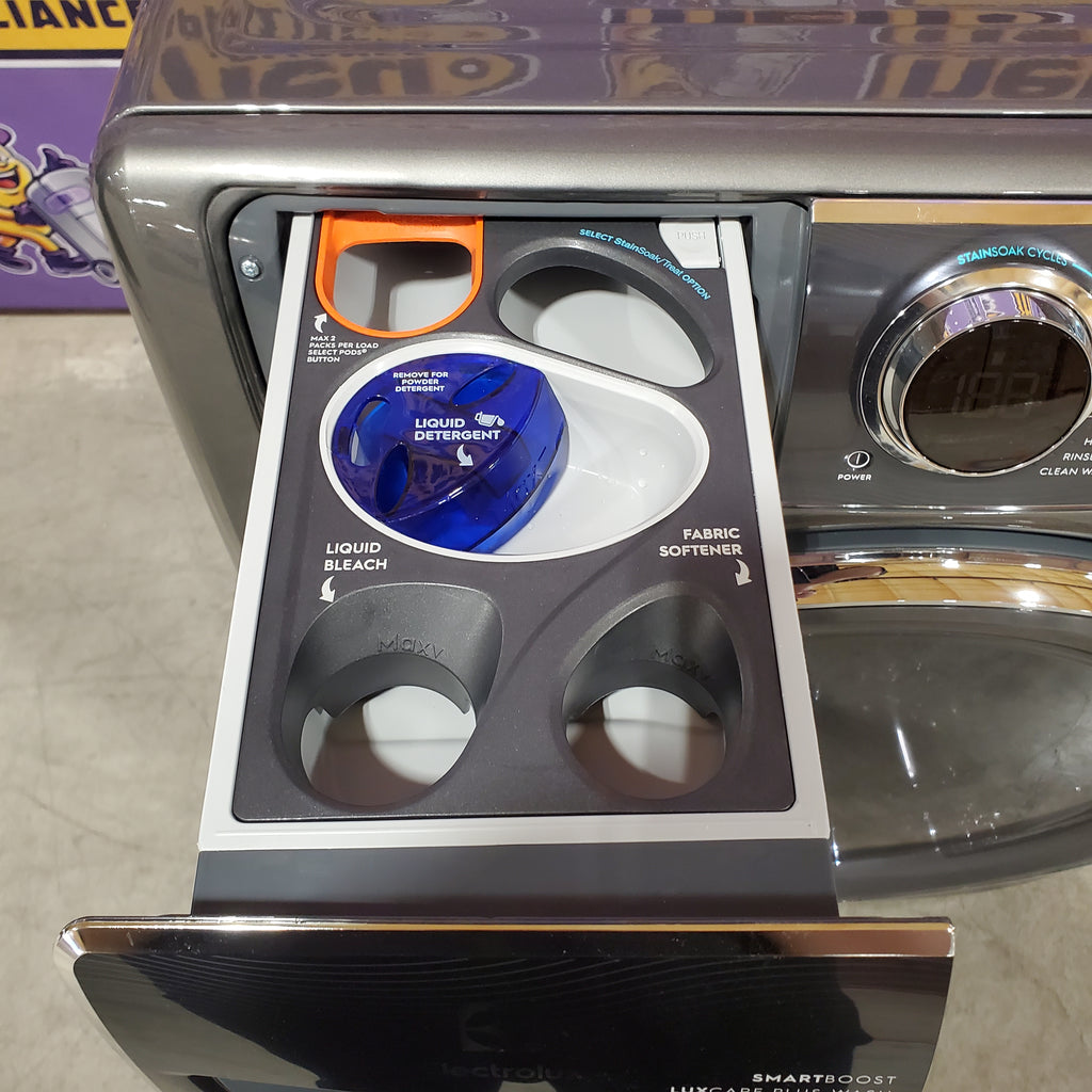 Pictures of Electrolux Titanium Front Load 600 Series 4.5 Cu. Ft. Washer with Smartboost and Hand Wash Cycle 3SD1140 - ELFW7637AT - Scratch & Dent (Minor) - Neu Appliance Outlet - Discount Appliance Outlet in Austin, Tx