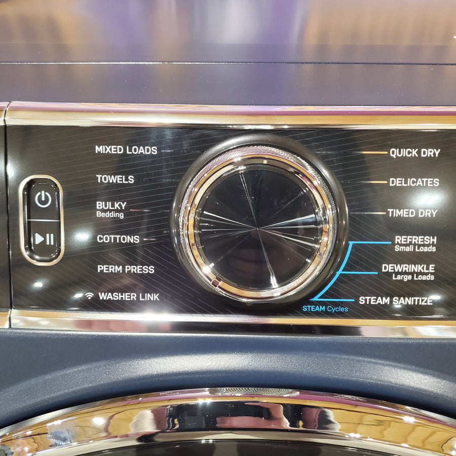 GE Profile Smart Front Load Electric 7.8 Cu. Ft. Capacity Dryer with Steam and Sanitize Cycle 31132SD112 - PFD87ESPVRS - Scratch & Dent (Moderate)