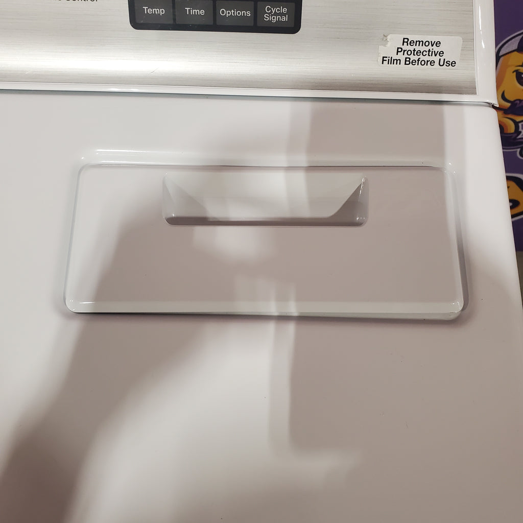 Pictures of Maytag Top Load 4.8 cu ft Washer with Deep Fill and Slow-Close Glass Lid MVW6200KW - Scratch & Dent (Minor) and Maytag 7.0 cu ft Electric Dryer with Moisture Sensing and Quick Dry Cycle 16244 - MED6200KW - Scratch & Dent (Minor) - Neu Appliance Outlet - Discount Appliance Outlet in Austin, Tx