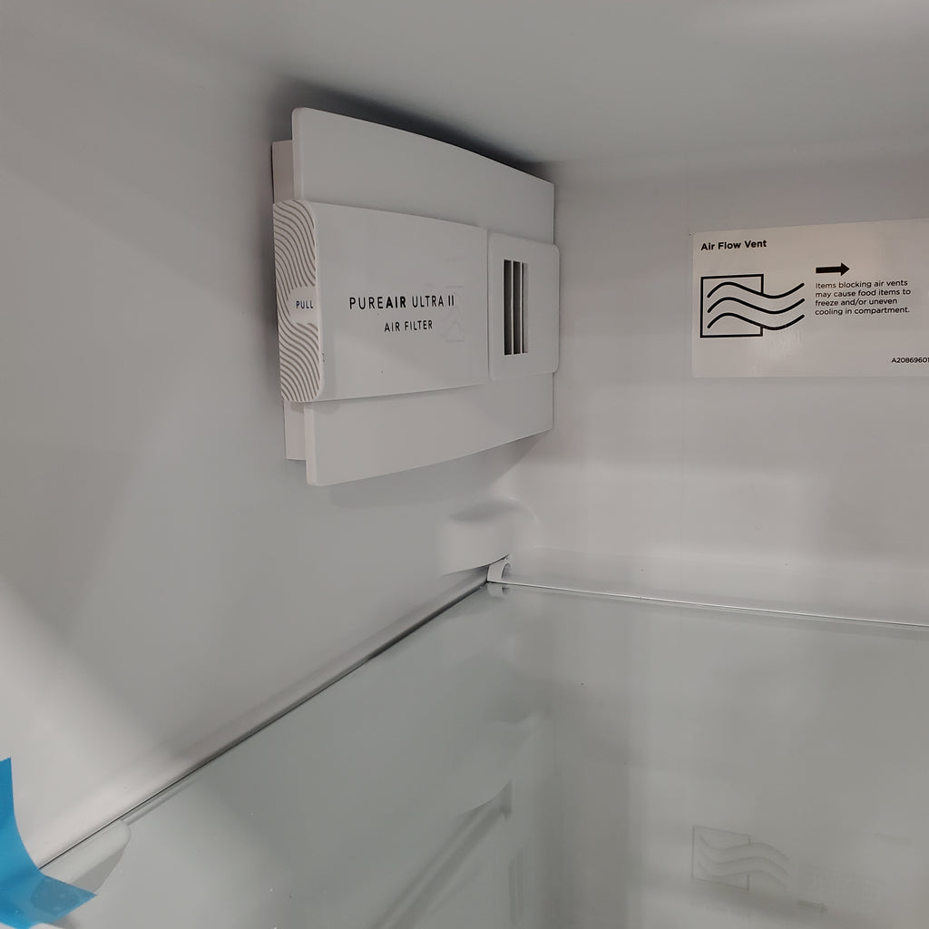 Pictures of Frigidaire 22 Cu. Ft. Counter-Depth Side-by-Side Refrigerator in Stainless Steel 3SD815 - FRSC2333AS - Scratch & Dent (Moderate) - Neu Appliance Outlet - Discount Appliance Outlet in Austin, Tx