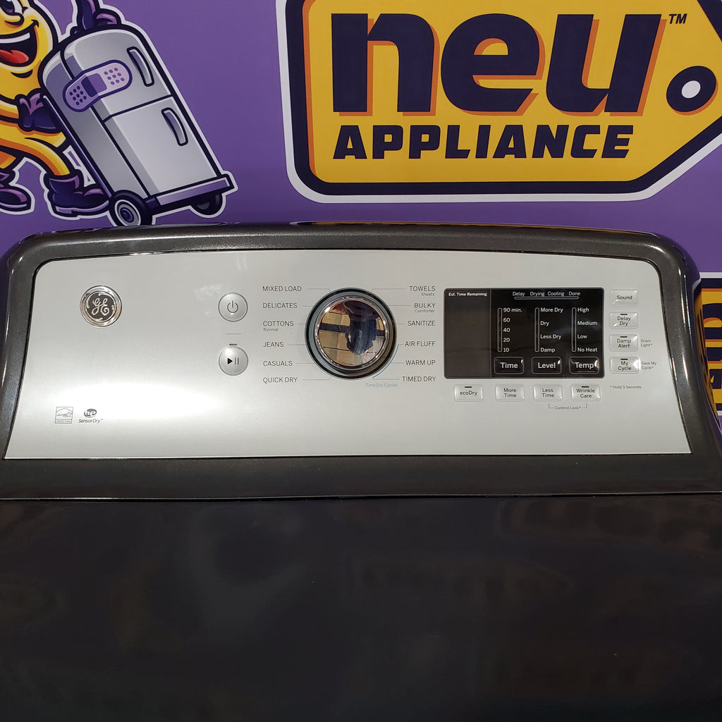 Pictures of GE Diamond Gray Energy Star Electric 7.4 Cu. Ft. Dryer with Aluminized Alloy Drum, Sanitize Cycle, and Sensor Dry GTD72EBPNDG - Certified Refurbished - Neu Appliance Outlet - Discount Appliance Outlet in Austin, Tx