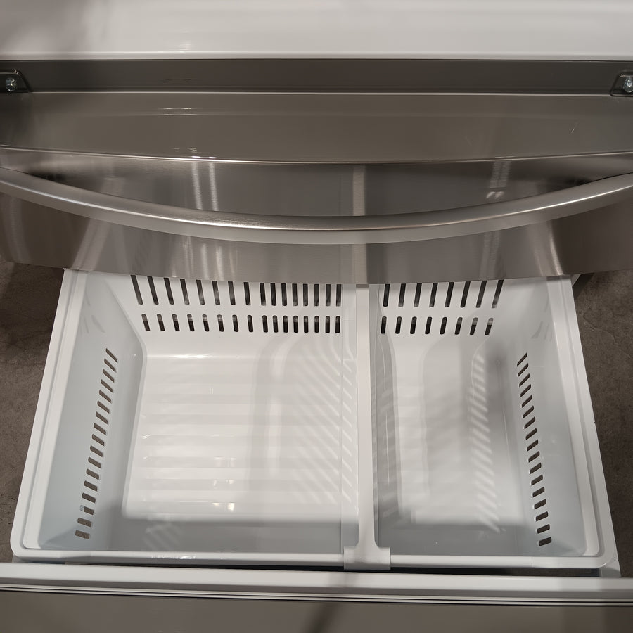 LG 28 cu. ft. Standard-Depth 4-Door French Door with Double Freezer and Ice & Water Dispenser 31132SD76 - LMXS28626S - Scratch & Dent (Minor)