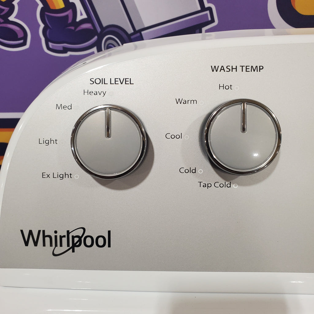 Pictures of Whirlpool Top Load 3.5 Cu. Ft. Washer with Deep Water Wash Option WTW4816FW - Open Box and Whirlpool Vented 7.0 Cu. Ft. Electric Dryer 16110 - WED4815EW - Open Box - Neu Appliance Outlet - Discount Appliance Outlet in Austin, Tx
