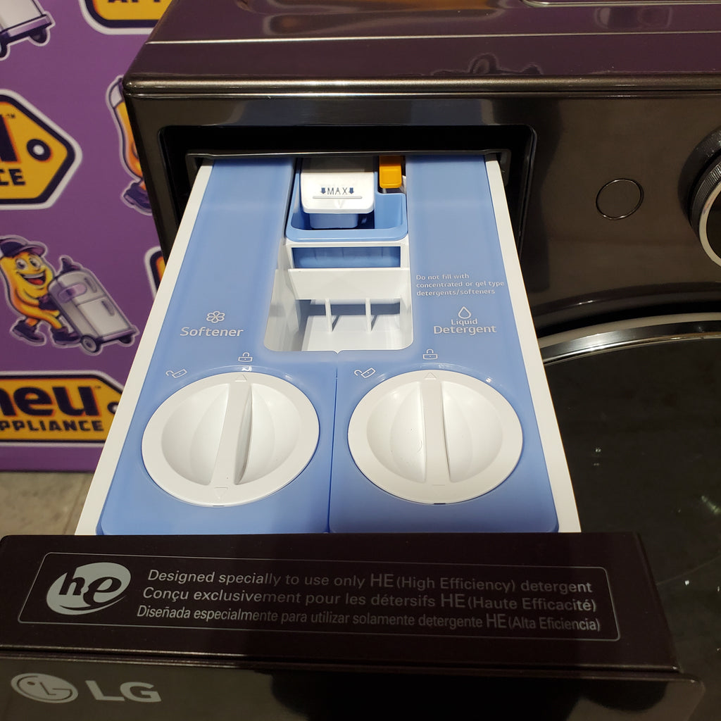 Pictures of LG Ventless Washer/Dryer Combo LG WashCombo™ All-in-One 5.0 cu. ft. Mega Capacity with Inverter HeatPump™ Technology and Direct Drive Motor 3SD629 - WM6998HBA - Open Box - Neu Appliance Outlet - Discount Appliance Outlet in Austin, Tx