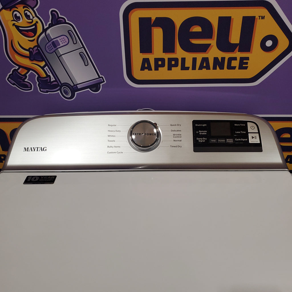 Maytag 5.3 cu. ft. Smart Top Load Washer with Extra Powe  MVW7232HW3 - Scratch & Dent (Minor) and Maytag Smart 7.4 cu. ft. Electric Dryer with Extra Power and Advanced Moisture Sensing 16066 - MED6230HW - Scratch & Dent (Minor)