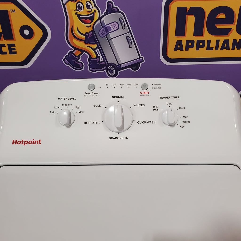 Pictures of Hotpoint® 4.0 cu. ft. Capacity Washer with Cold Plus and Water Level Control 251318SD1319 - HTW265ASWWW - Scratch & Dent (Moderate) - Neu Appliance Outlet - Discount Appliance Outlet in Austin, Tx