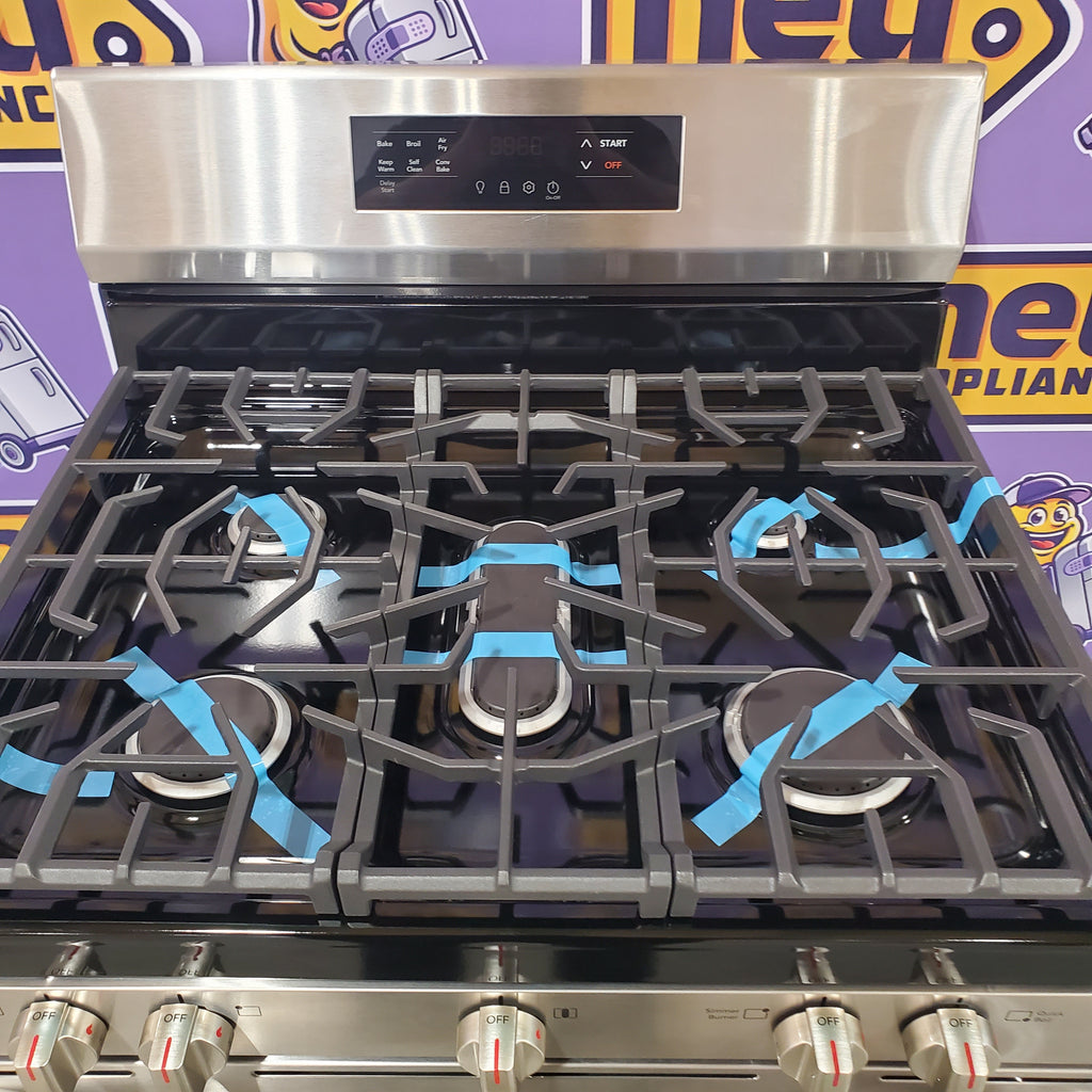 Pictures of Frigidaire Stainless Steel 30" Gas Range with Air Fry and Five Burner Cooktop FCRG3083AS - Open Box - Neu Appliance Outlet - Discount Appliance Outlet in Austin, Tx