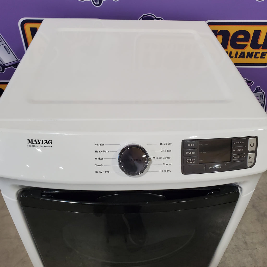 Pictures of Maytag 4.5 cu. ft. Front Load Washer with Extra Power and 12-Hr Fresh Spin™ Option MHW5630HW - Scratch & Dent (Moderate) and Maytag 7.3 cu. ft. Front Load Gas Dryer with Extra Power and Quick Dry Cycle MGD5630HW - Scratch & Dent (Minor) - Neu Appliance Outlet - Discount Appliance Outlet in Austin, Tx