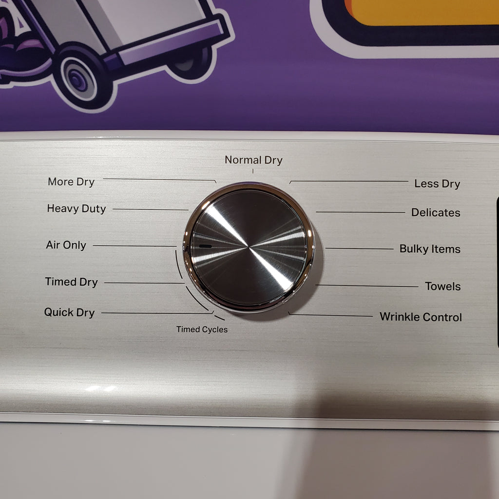 Pictures of Maytag Top Load 4.8 cu ft Washer with Deep Fill and Slow-Close Glass Lid MVW6200KW - Scratch & Dent (Minor) and Maytag 7.0 cu ft Electric Dryer with Moisture Sensing and Quick Dry Cycle 16158 - MED6200KW - Scratch & Dent (Minor) - Neu Appliance Outlet - Discount Appliance Outlet in Austin, Tx