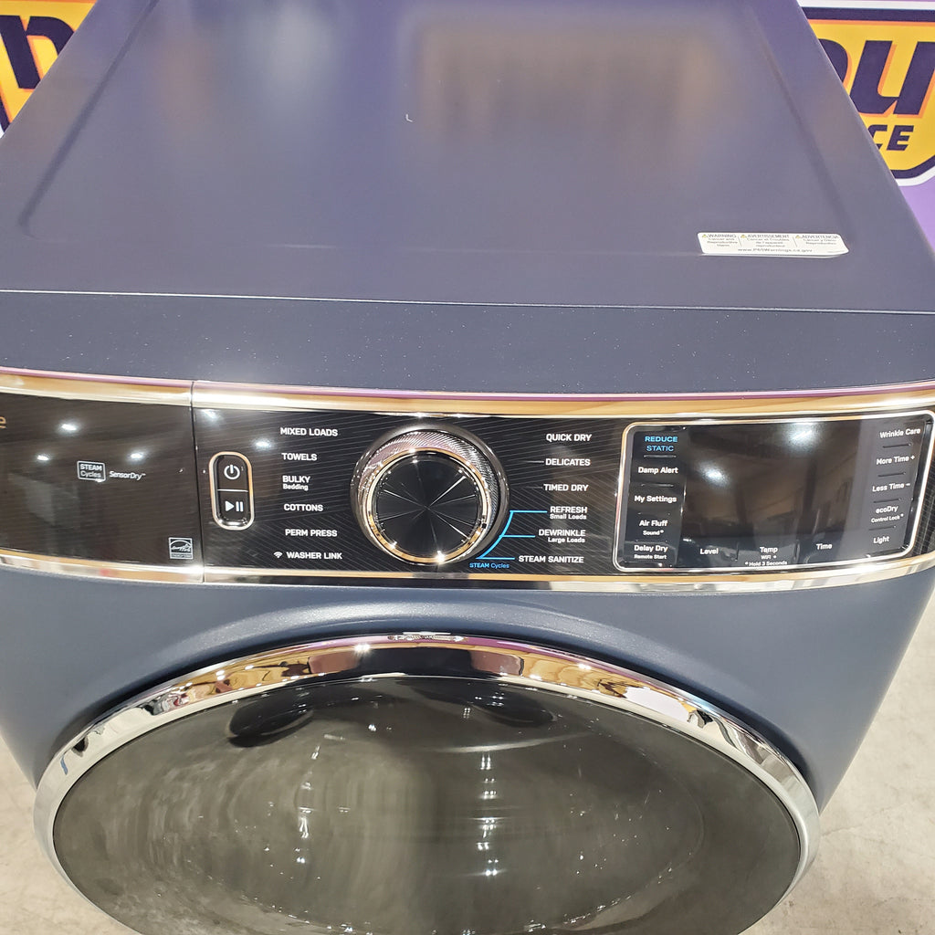 GE Profile Smart Front Load Electric 7.8 Cu. Ft. Capacity Dryer with Steam and Sanitize Cycle 22SD006 - PFD87ESPVRS - Scratch & Dent (Minor)
