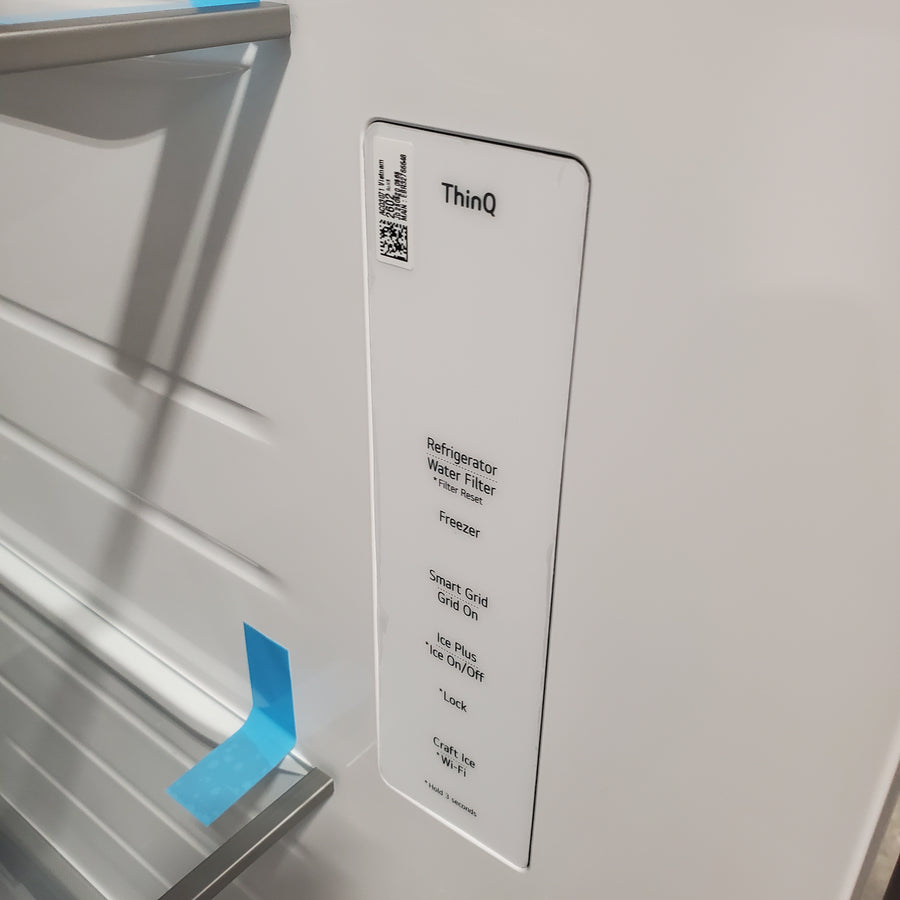 LG 27 cu. ft. Smart Side-by-Side Refrigerator with Smooth Touch Ice & Water Dispenser 3SD664 - LL27T3530S - Open Box