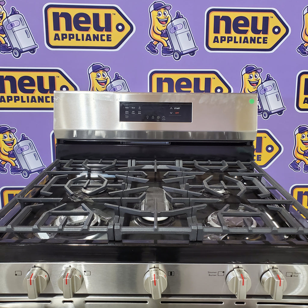 Pictures of Frigidaire Stainless Steel Gas Range with Air Fry and Five Burner Cooktop 20531SD475 - FCRG3083AS - Open Box - Neu Appliance Outlet - Discount Appliance Outlet in Austin, Tx