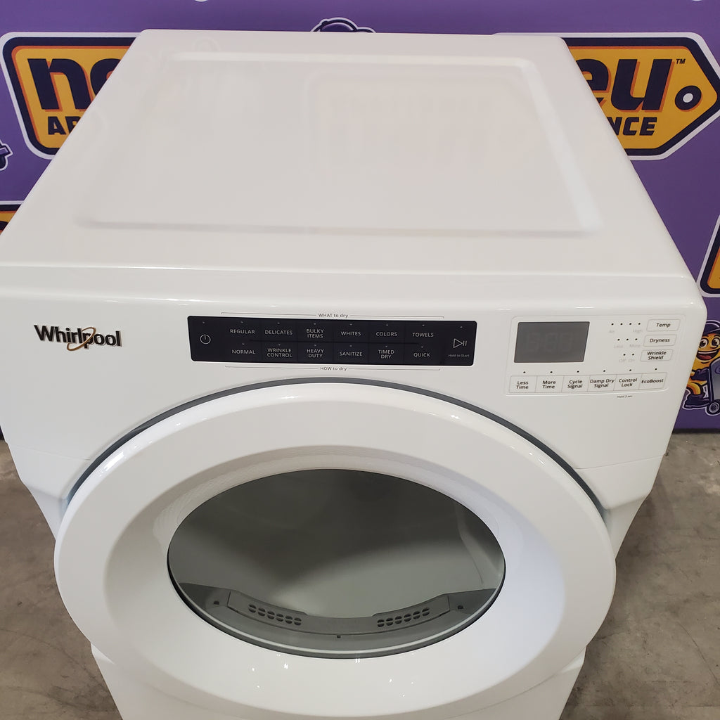 Pictures of Whirlpool 7.4 cu. ft. Front Load Stackable Electric Dryer with Intuitive Touch Controls WED5620HW - Open Box - Neu Appliance Outlet - Discount Appliance Outlet in Austin, Tx