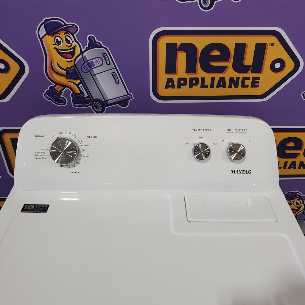 Pictures of Maytag Top Load Style Electric Wrinkle Prevent 7.0 cu. ft. Dryer with Auto Dry MED4005SW - Open Box - Neu Appliance Outlet - Discount Appliance Outlet in Austin, Tx
