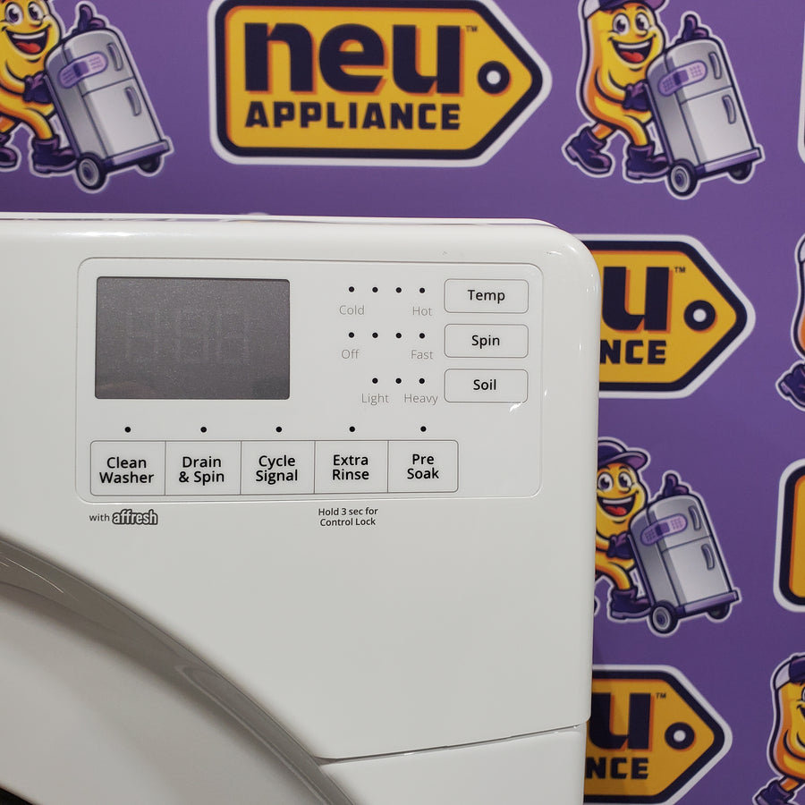 Whirlpool White Closet Depth Front Load 4.3 Cu. Ft. Washer with Intuitive Controls and Single Load Dispenser WFW560CHW - Scratch and Dent (Major)