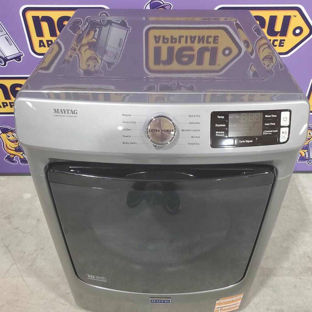 Pictures of Maytag 4.8 cu. ft. Front Load Washer with Extra Power and 16-Hr Fresh Hold® Option MHW6630HC - New in Box and Maytag 7.3-cu ft Stackable Vented Electric Dryer Energy Star Certified 16031 - MED5630HC - Open Box - Neu Appliance Outlet - Discount Appliance Outlet in Austin, Tx
