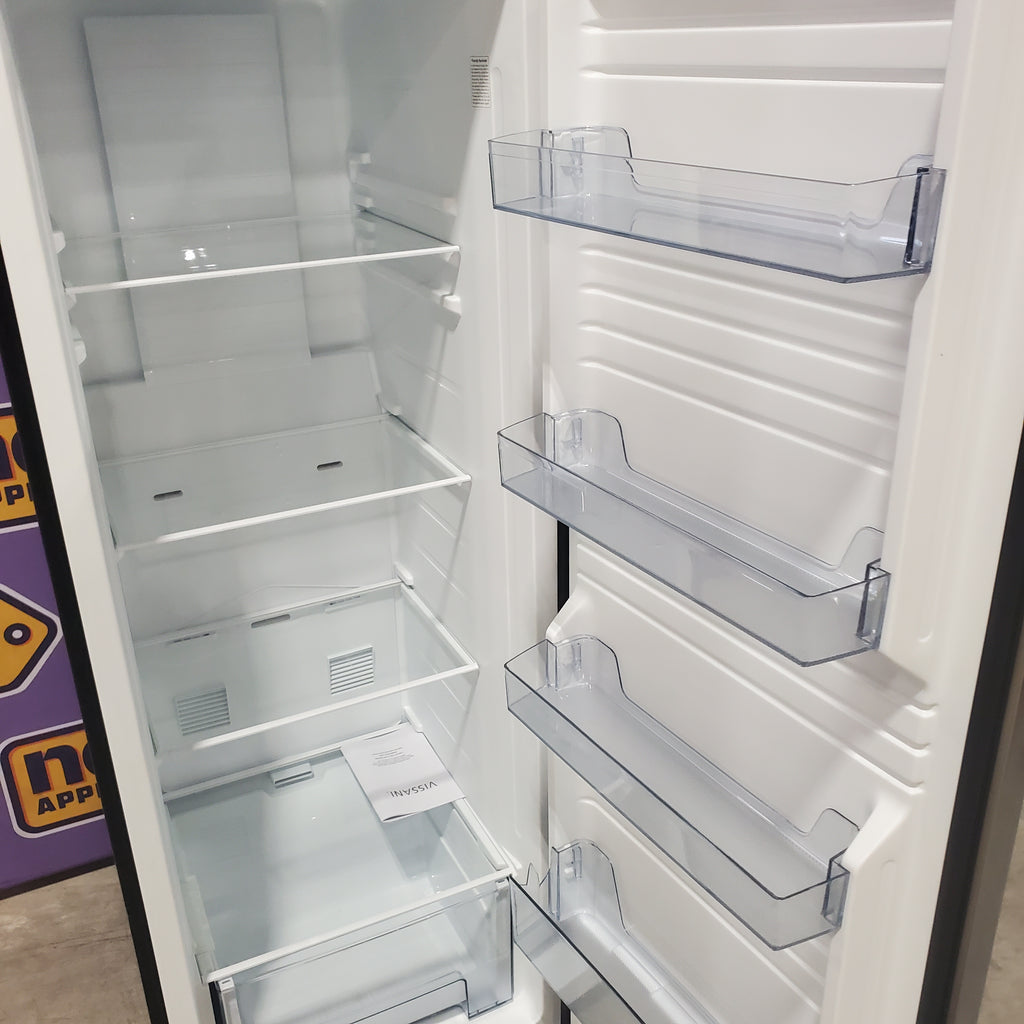 Vissani 24 in. 11 cu. ft. Convertible Auto Defrost Garage Ready Upright Freezer/Refrigerator in Stainless Steel, Energy Star 25133SD490 - VSF11US2A16 - Scratch & Dent (Moderate)