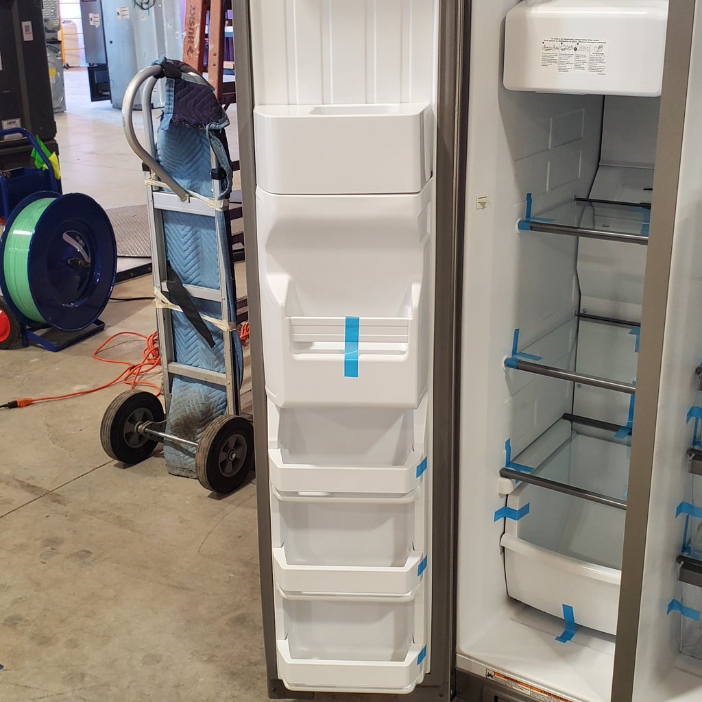 Pictures of Whirlpool Side By Side 36 In. Wide Refrigerator with Can Caddy and Frameless Glass Shelves WRS325SDHZ - Scratch and Dent (Minor) - Neu Appliance Outlet - Discount Appliance Outlet in Austin, Tx