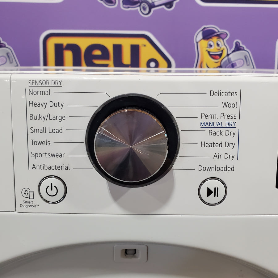 LG 24" Wide 4.2 cu.ft. Smart wi-fi Enabled Compact Front Load Dryer with Dual Inverter HeatPump™ Technology 31133SD70 - DLHC1455W - Scratch & Dent (Minor)