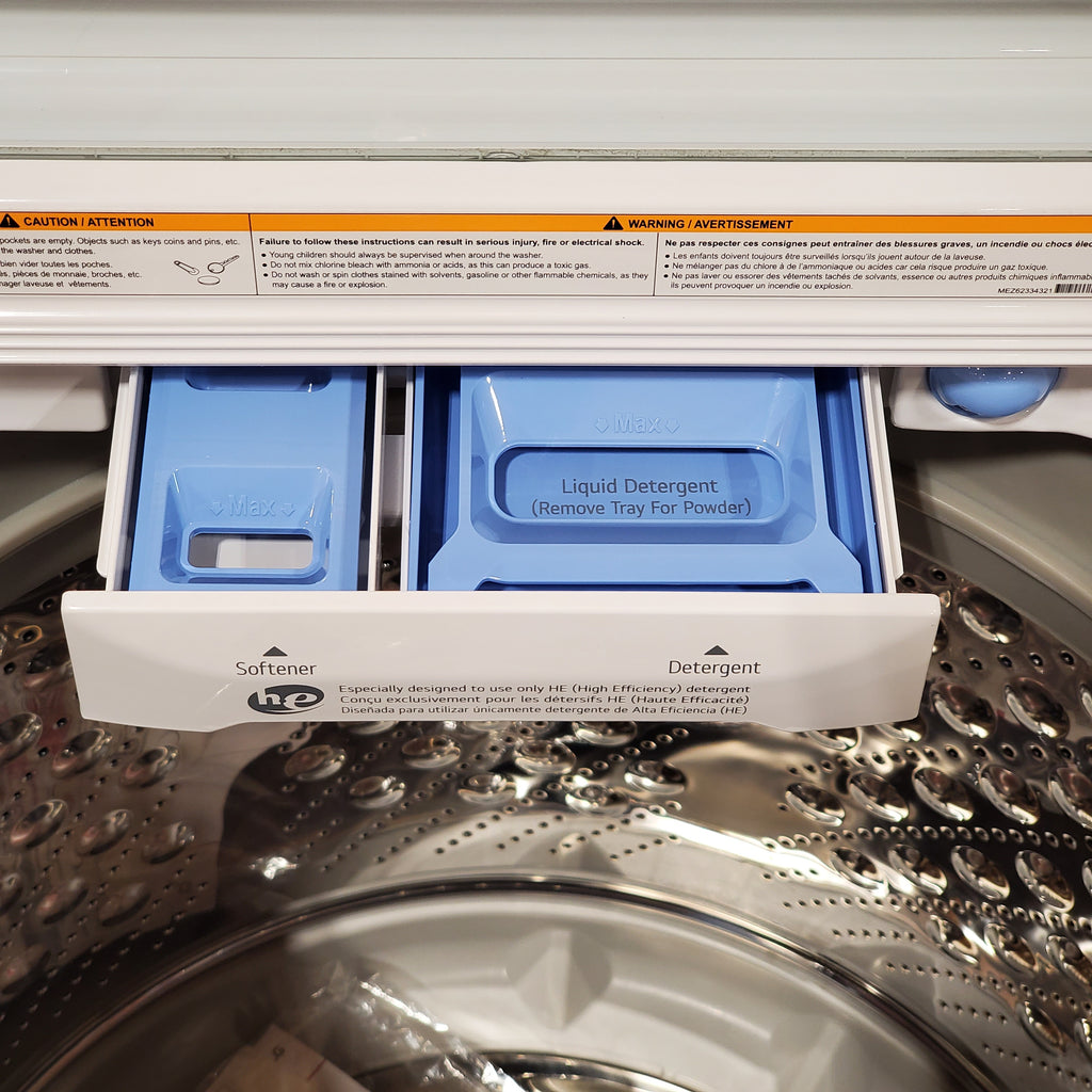 Pictures of LG White Top Load 5.0 Cu. Ft. Mega Capacity Washer with TurboDrum Technology WT7150CW - Scratch & Dent (Moderate) - Neu Appliance Outlet - Discount Appliance Outlet in Austin, Tx