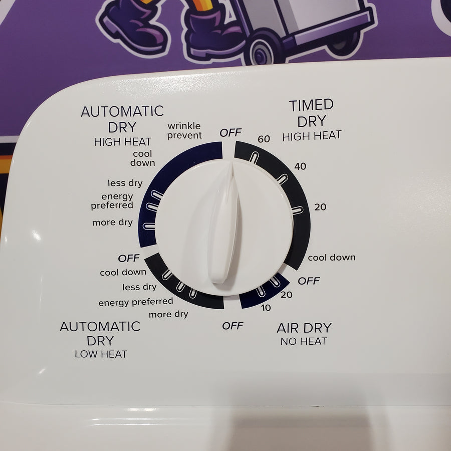 Amana 6.5 Cu. Ft. Electric Dryer with Wrinkle Shield Option and Automatic Dryness Control in White 22137SD373 - NED4655EW - Open Box