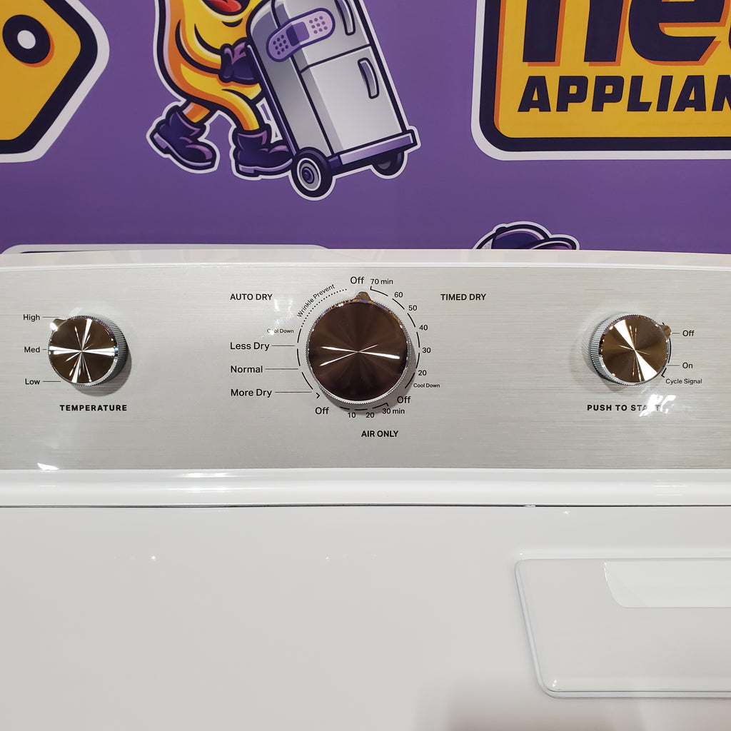 Pictures of Maytag 4.5 cu. ft. Capacity Top Load Washer with Power™ Agitator and Deep Fill MVW4505MW - Open Box and Maytag 7.0 cu. ft. Capacity Top Load Electric Wrinkle Prevent Dryer 16246 - MED4500MW - Open Box - Neu Appliance Outlet - Discount Appliance Outlet in Austin, Tx