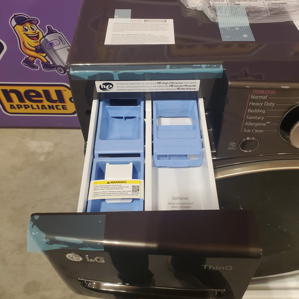 LG Smart Front Load 4.5 Cu. Ft. Washer with TurboWash 360 Technology WM4000HBA - New in Box and LG Smart Wi-Fi Enabled Front Load Electric 7.4 Cu. Ft. Dryer with TurboSteam and Built-In Intelligence 16070 - DLEX4000B - Scratch & Dent (Minor)
