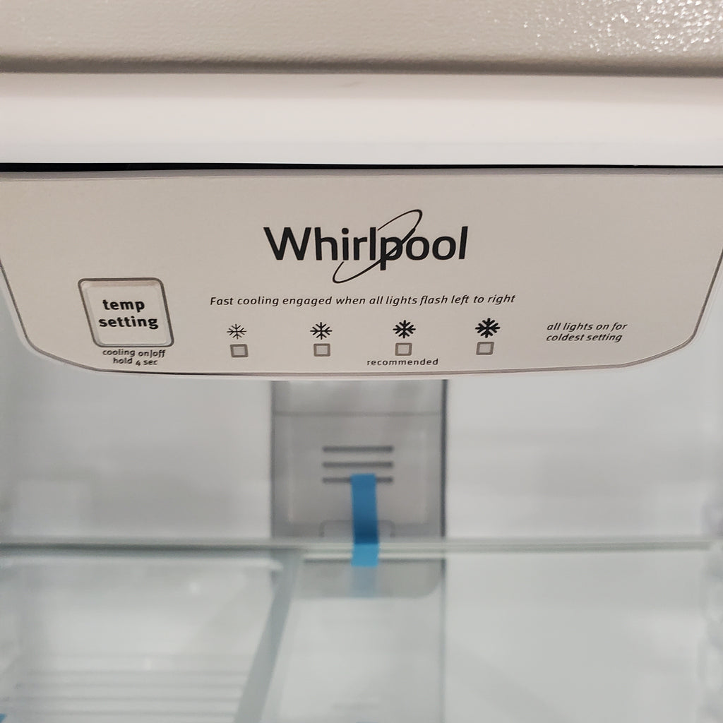 Pictures of Whirlpool 33" Wide 20.5 cu. ft. Top Freezer Refrigerator with Flexi-Slide Bin in Fingerprint-Resistant Stainless Steel 3SD672 - WRT311FZDZ - Scratch & Dent (Moderate) - Neu Appliance Outlet - Discount Appliance Outlet in Austin, Tx