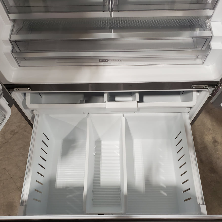 Whirlpool French Door 30 cu ft Refrigerator in Fingerprint Resistant Stainless Finish with In-Door Water and Ice Maker - 30 cu. ft. 22134SD229 - WRFF3536SZ - Scratch & Dent (Moderate)