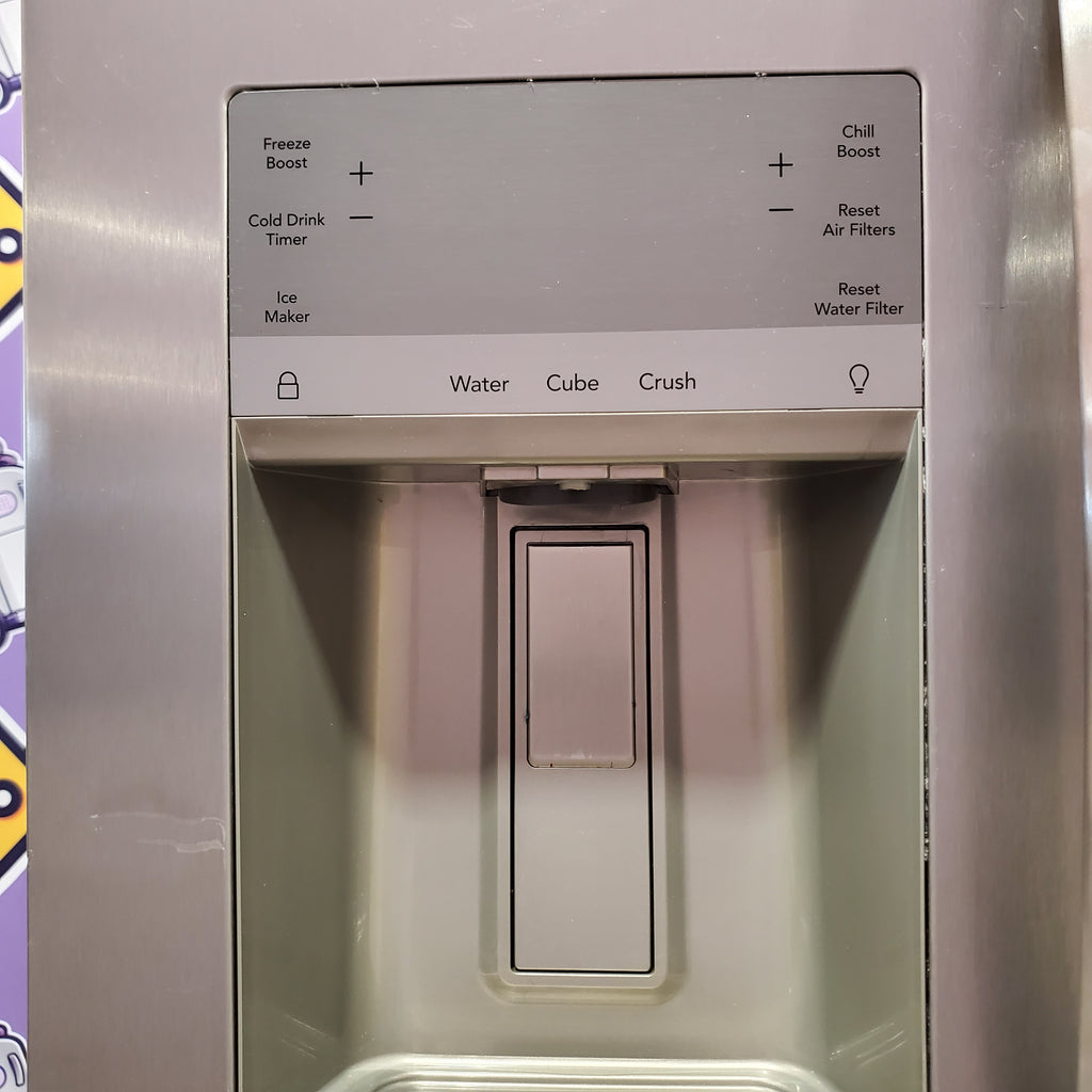 Pictures of Frigidaire Gallery Smudge Proof Stainless Steel 26 Cu. Ft. Side by Side Refrigerator with Bright LED Lighting 31131SD17 - GRSS2652AF - Scratch & Dent (Moderate) - Neu Appliance Outlet - Discount Appliance Outlet in Austin, Tx