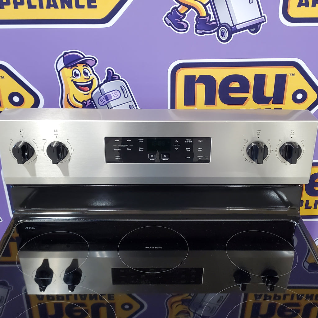 Pictures of Whirlpool Electric 30" Range with Steam Clean and No Preheat Mode in Fingerprint Resistant Stainless Steel WFES3330RZ - Scratch & Dent (Minor) - Neu Appliance Outlet - Discount Appliance Outlet in Austin, Tx
