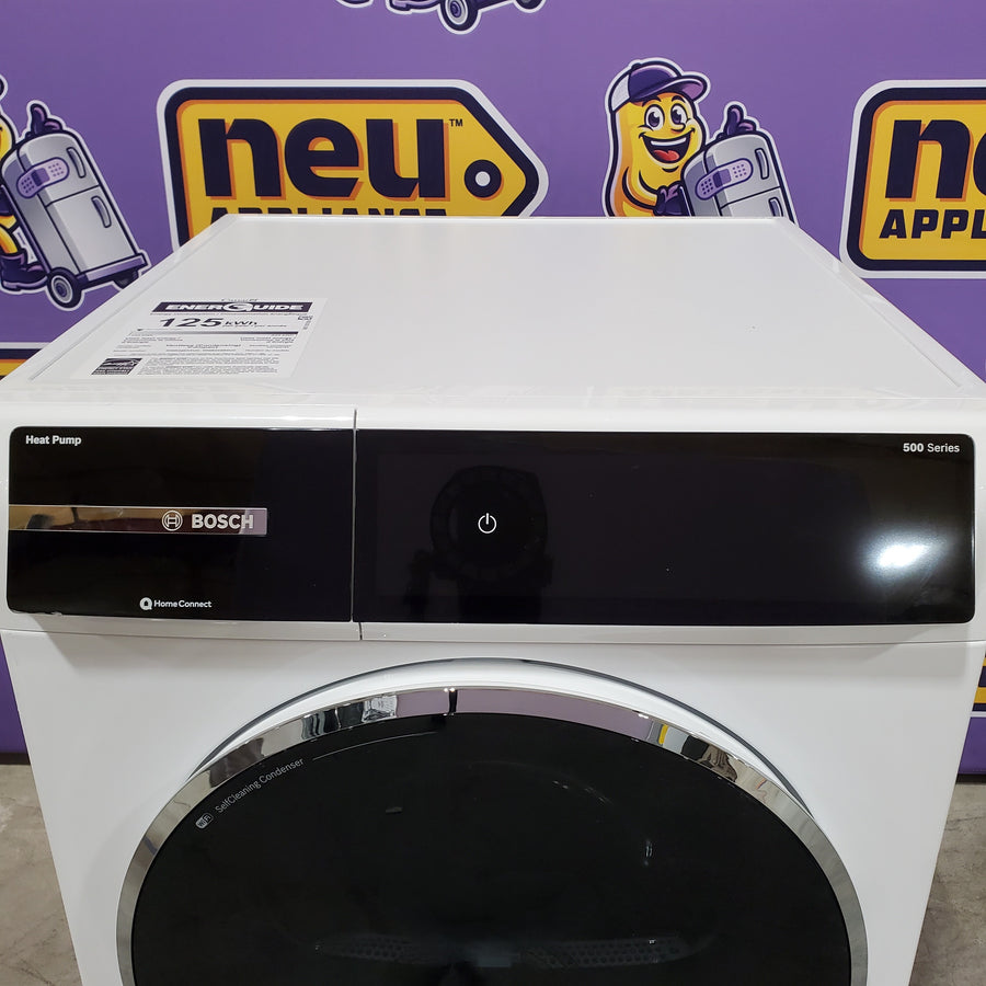 Bosch 500 Series 4-cu ft Stackable Ventless Electric Dryer with Steam Cycle in White 31135SD234 - WQB245B0UC - Scratch & Dent (Moderate)
