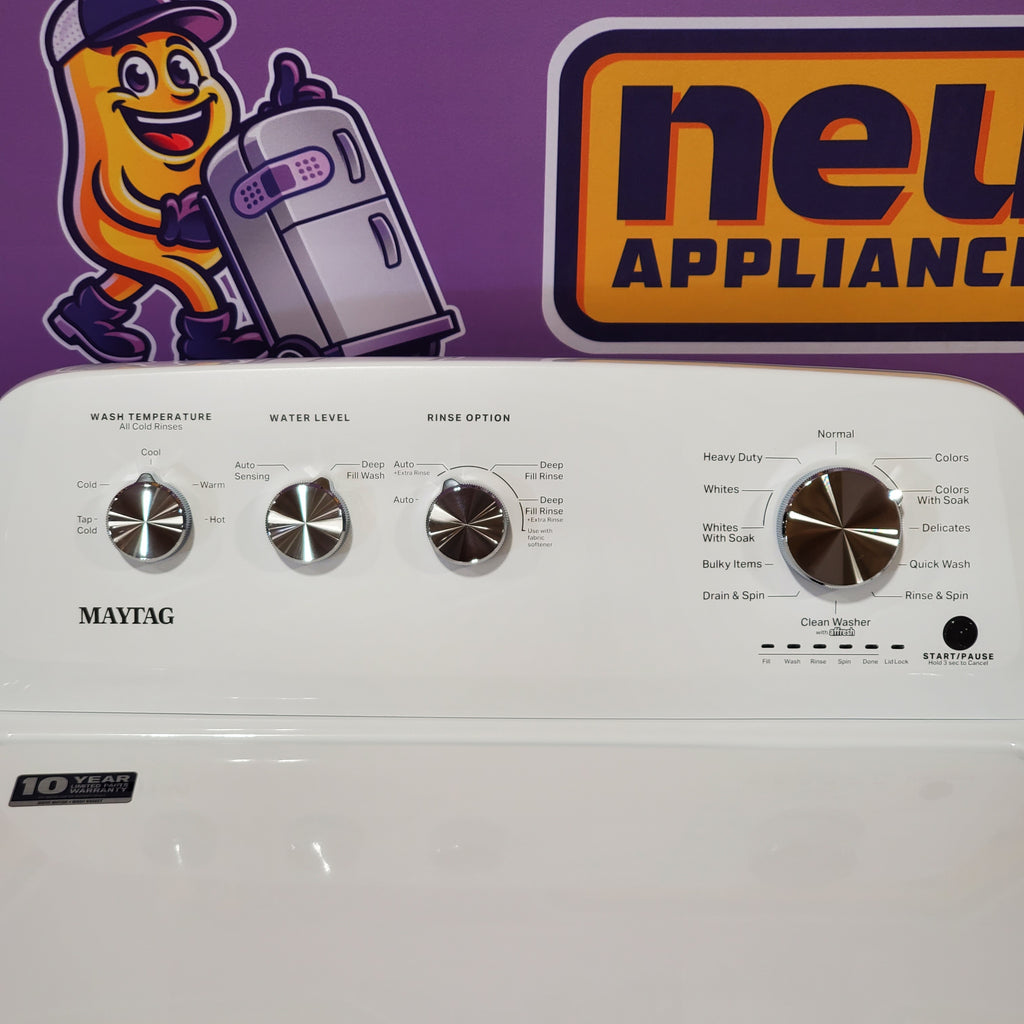 Pictures of Maytag Top Load 3.8 cu. ft. Washer with Deep Fill and Quick Wash Cycle MVW4005SW - Open Box - Neu Appliance Outlet - Discount Appliance Outlet in Austin, Tx