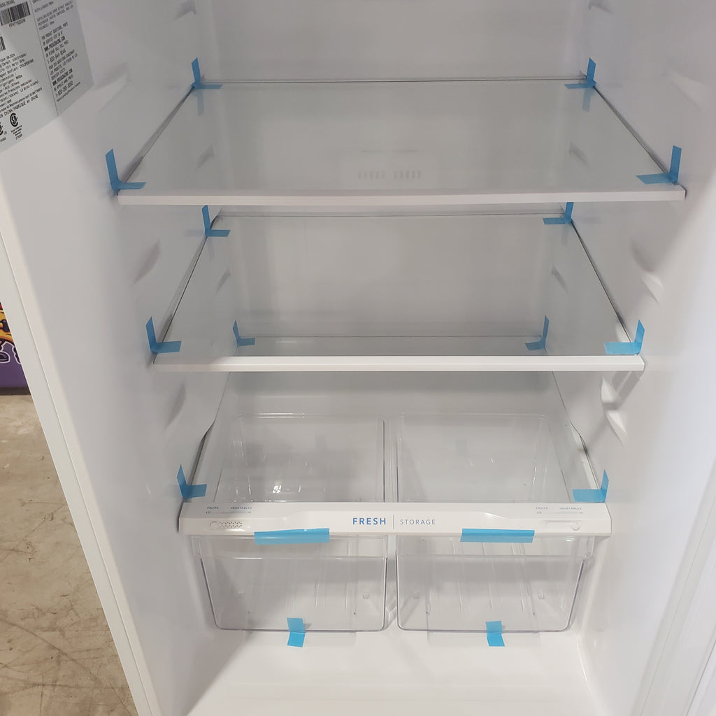 Pictures of Frigidaire White Top Freezer 18 Cu. Ft. Capacity Refrigerator with Spacious Interior Storage and Bright LED Lighting FFHT1822UW - Open Box - Neu Appliance Outlet - Discount Appliance Outlet in Austin, Tx
