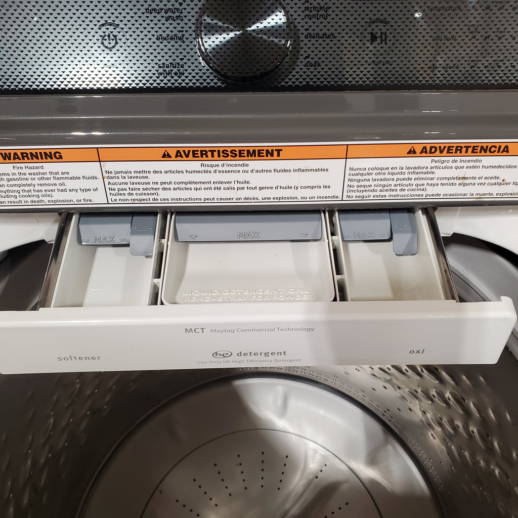Pictures of Maytag White Top Load 5.3 Cu. Ft. Washer with PowerWash Cycle MVWB835DW - Certified Refurbished - Neu Appliance Outlet - Discount Appliance Outlet in Austin, Tx