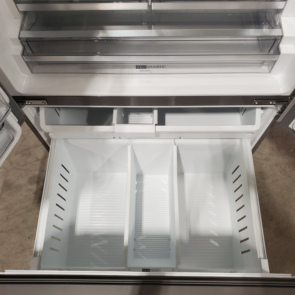 Pictures of Whirlpool French Door Refrigerator in Fingerprint Resistant Stainless Finish with In-Door Water and Ice Maker - 30 cu. ft. 22133SD207 - WRFF3536SZ - Scratch & Dent (Minor) - Neu Appliance Outlet - Discount Appliance Outlet in Austin, Tx
