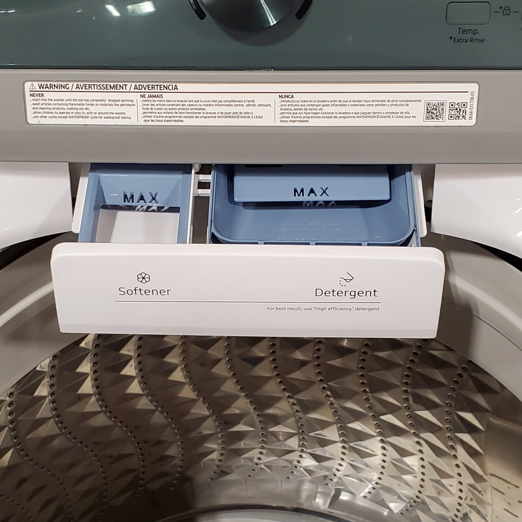 Pictures of Samsung 4.5 cu. ft. Top Load Washer with Vibration Reduction Technology+ in White WA45T3200AW - Certified Refurbished - Neu Appliance Outlet - Discount Appliance Outlet in Austin, Tx
