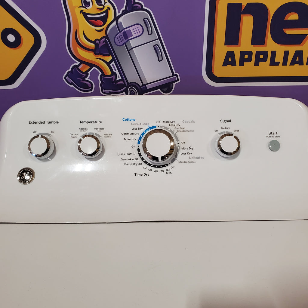 Pictures of GE White Top Load 4.0 Cu. Ft. Capacity Washer with Stainless Steel Wash Basket GTW325ASWWW - New in Box and GE White Electric 7.2 Cu. Ft. Dryer with Aluminized Alloy Drum 16209 - GTD42EASJWW - Certified Refurbished - Neu Appliance Outlet - Discount Appliance Outlet in Austin, Tx