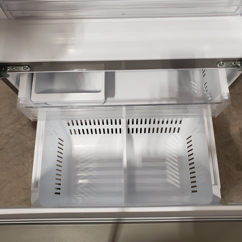 Pictures of LG 33 in. W. 21 cu.ft. SMART Counter Depth MAX French Door Refrigerator with Ice Maker in PrintProof Stainless Steel 31135SD272 - LF21G6200S - Scratch & Dent (Major) - Neu Appliance Outlet - Discount Appliance Outlet in Austin, Tx