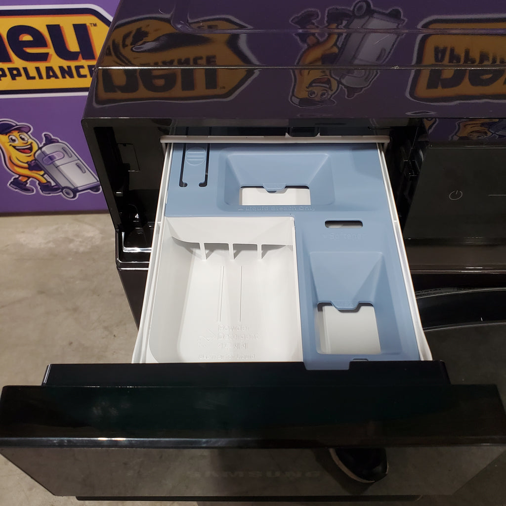 Pictures of Samsung Bespoke 5.3 cu. ft. Ultra Capacity Front Load Washer with Super Speed Wash and AI Smart Dial in Brushed Black WF53BB8700AV - Scratch & Dent (Minor) - Neu Appliance Outlet - Discount Appliance Outlet in Austin, Tx