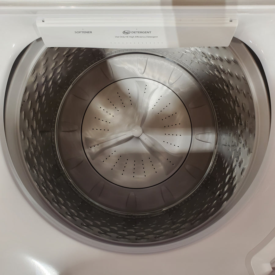 Maytag Top Load 4.8 cu ft Washer with Deep Fill and Slow-Close Glass Lid MVW6200KW - Scratch & Dent (Minor) and Maytag 7.0 cu ft Electric Dryer with Moisture Sensing and Quick Dry Cycle 16244 - MED6200KW - Scratch & Dent (Minor)