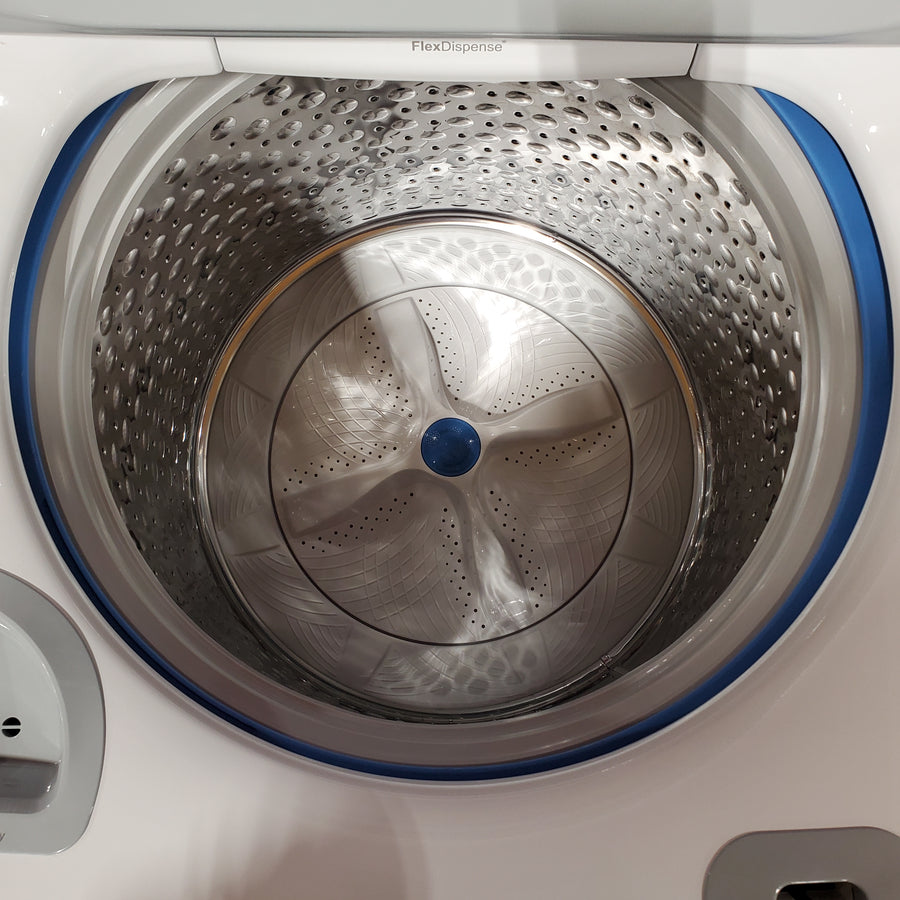 GE Profile 5.0 cu. ft. High-Efficiency ENERGY STAR Smart Top Load Washer in White with Microban Technology 22136SD365 - PTW600BSRWS - Scratch & Dent (Moderate)