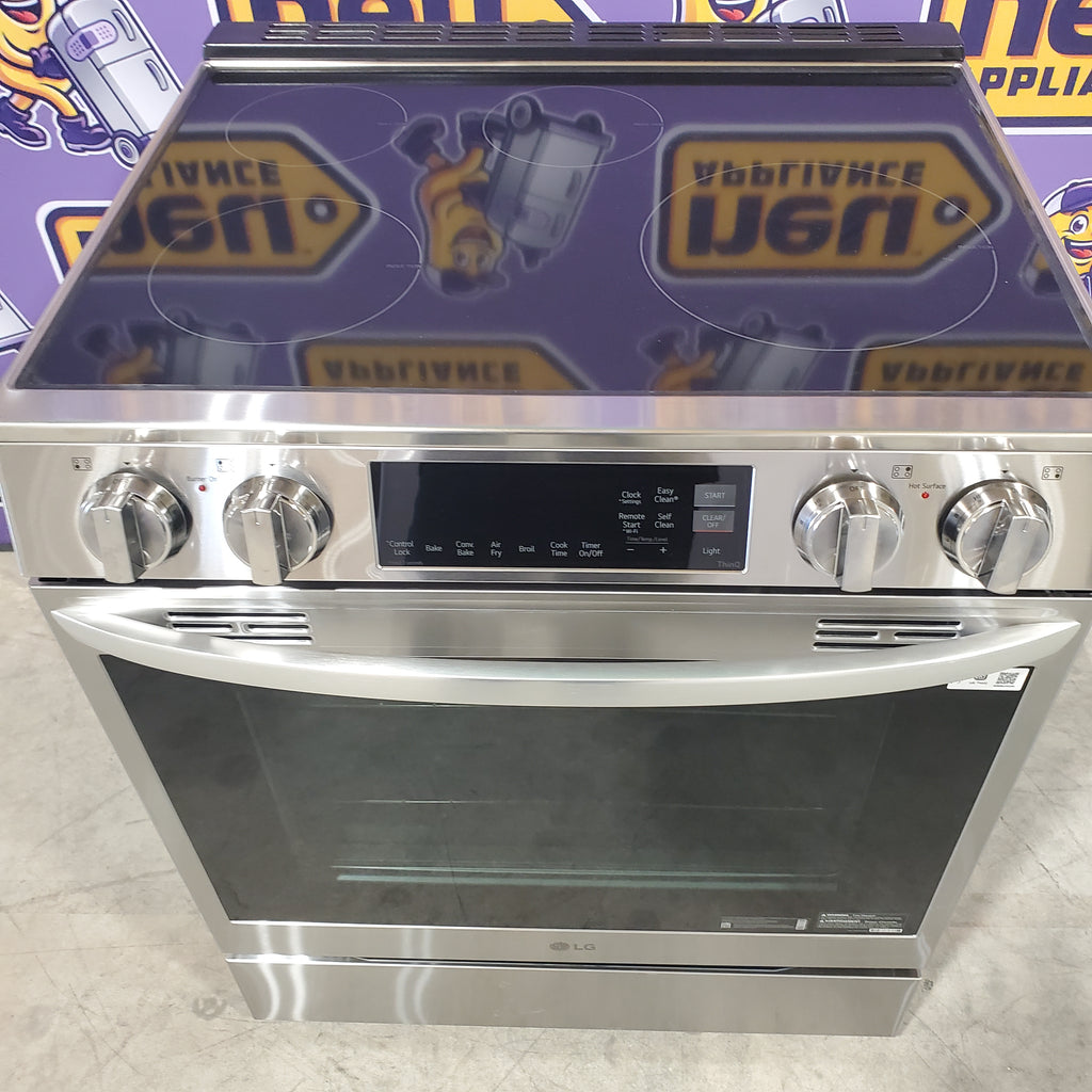 Pictures of Lg Stainless Steel 6.3 cu. ft. Smart Induction Slide-in Range with ProBake Convection® and Air Fry LSIL6334FE - Open Box - Neu Appliance Outlet - Discount Appliance Outlet in Austin, Tx