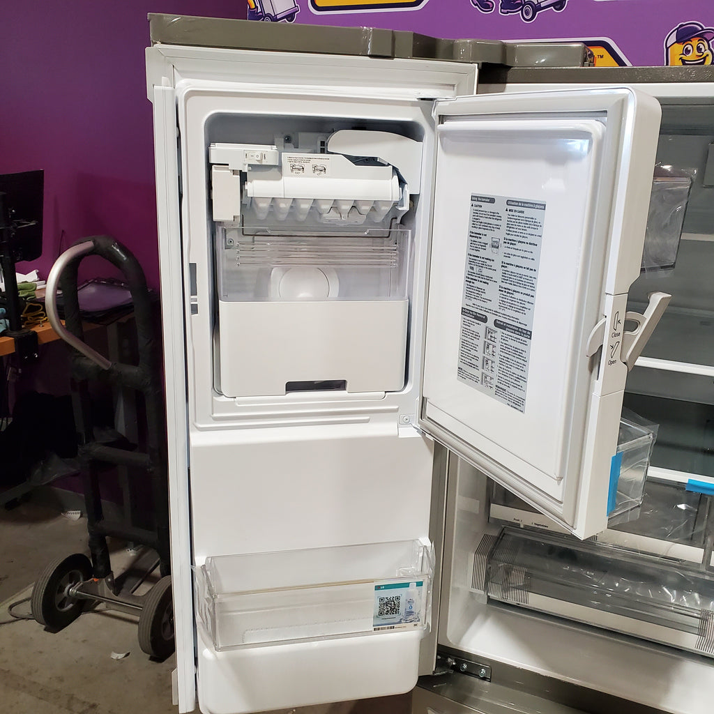 LG 27.8-cu ft 4-Door French Door Refrigerator with Dual Ice Maker in Fingerprint Resistant Steel 5SD197 - LRMXS2806S - Open Box