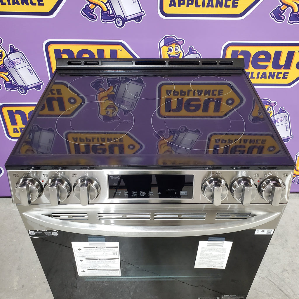 Pictures of LG 6.3 cu. ft. Smart Wi-Fi Enabled Fan Convection Electric Slide-in Range with Air Fry & EasyClean® 3SD697 - LSEL6333F - Open Box - Neu Appliance Outlet - Discount Appliance Outlet in Austin, Tx