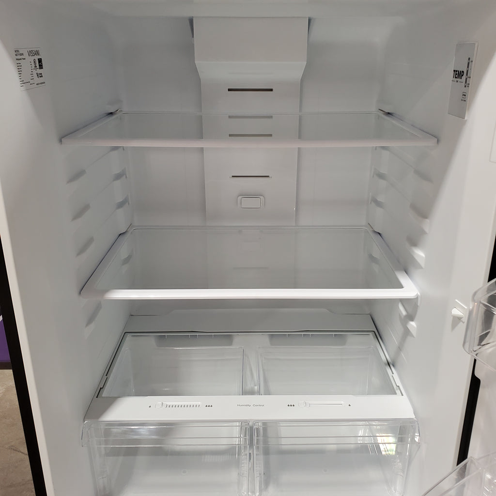 Vissani 18.1 cu. ft. Top Freezer Refrigerator in Fingerprint Resistant Stainless Steel Look, Garage Ready 251311SD921 - MDTF18SSR5 - Scratch & Dent (Moderate)