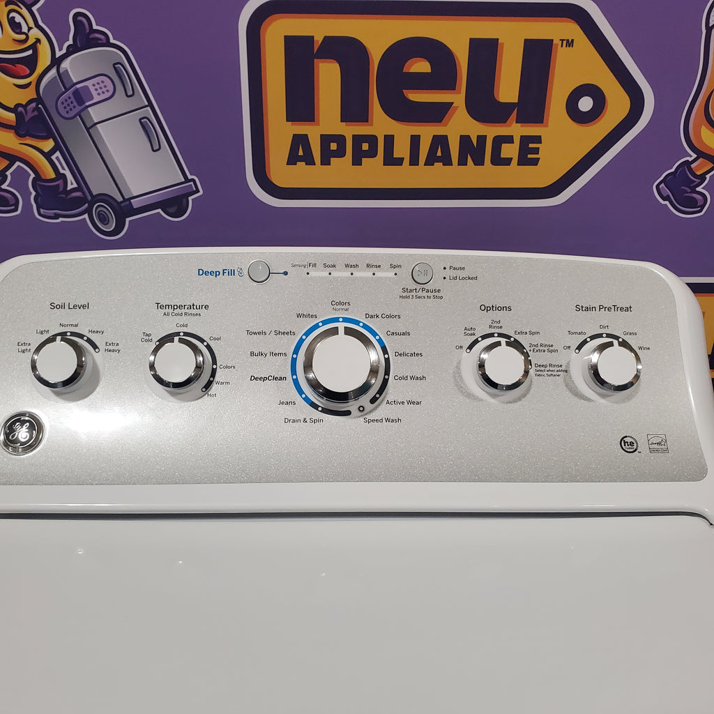 Pictures of Neu Select Silver Impeller Washer GE® ENERGY STAR® 4.4 cu. ft. stainless steel capacity washer - Certified Refurbished - Neu Appliance Outlet - Discount Appliance Outlet in Austin, Tx